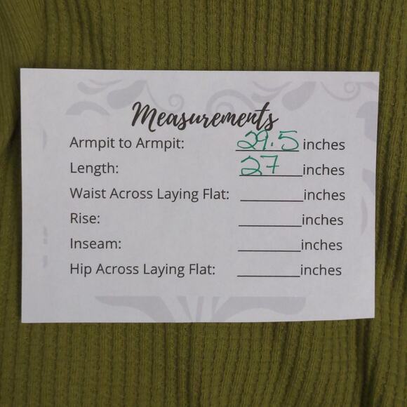 Free People Santa Clara Thermal Top Shirt Ferngully (Green) Slouchy V-Neck S New - Picture 12 of 12